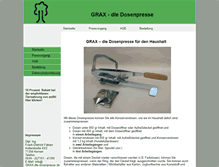 Tablet Screenshot of grax-die-dosenpresse.de